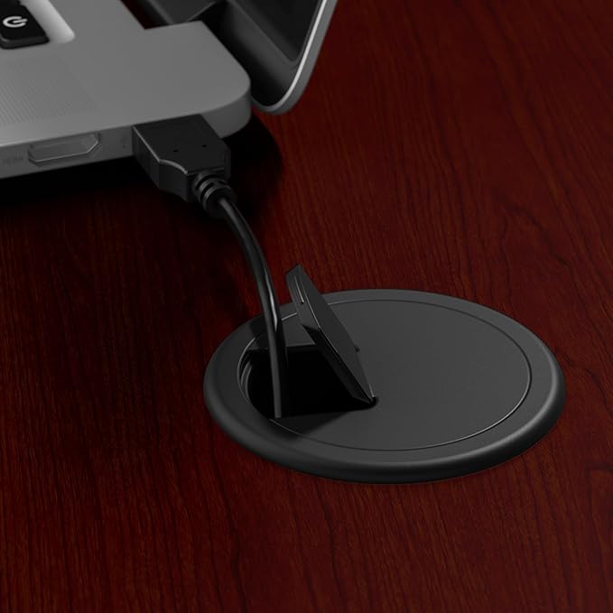 Bush Furniture Cabot L Shaped Computer Desk in Harvest Cherry | Corner Table with Drawers for Home Office