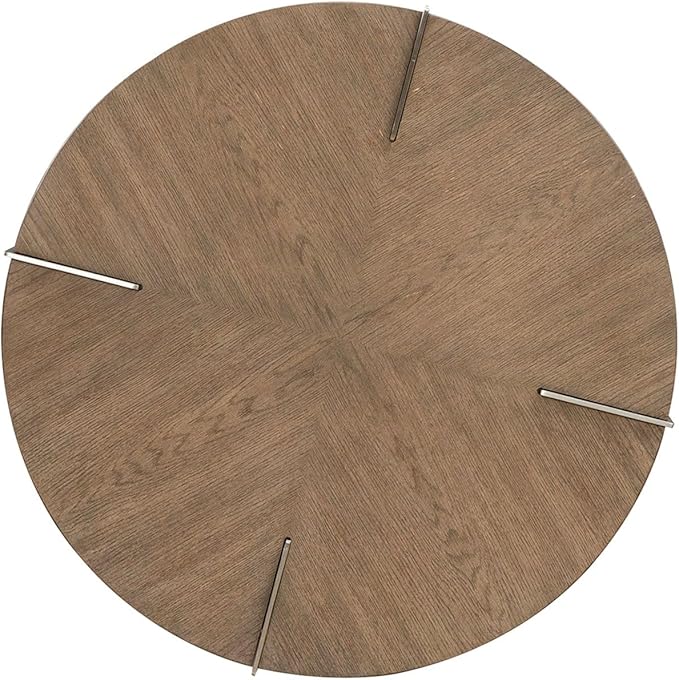 Liberty Furniture Harlow Living Room Opt 3 Piece Set - Oval Cocktail Table, 2 End Tables - Sandstone & Satin Nickel