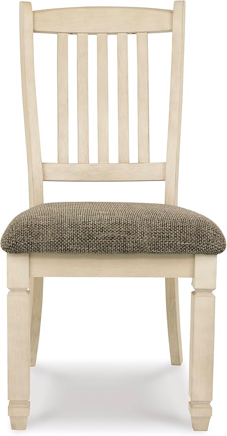 Signature Design by Ashley Bolanburg 20" Upholstered Dining Room Chair, Set of 2, Antique White