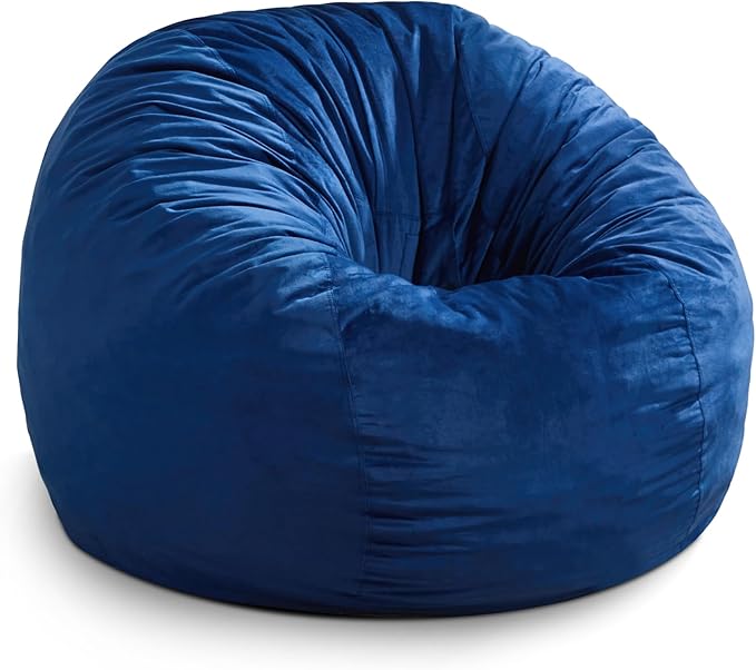 Hobestluk 5FT Bean Bag Chair Giant Bean Bag Chairs for Adults Large Bean Chairs with Removable Cover, Beanbag Chair with Filler, Adult Bean Bag Chairs for Living Room, Bedroom