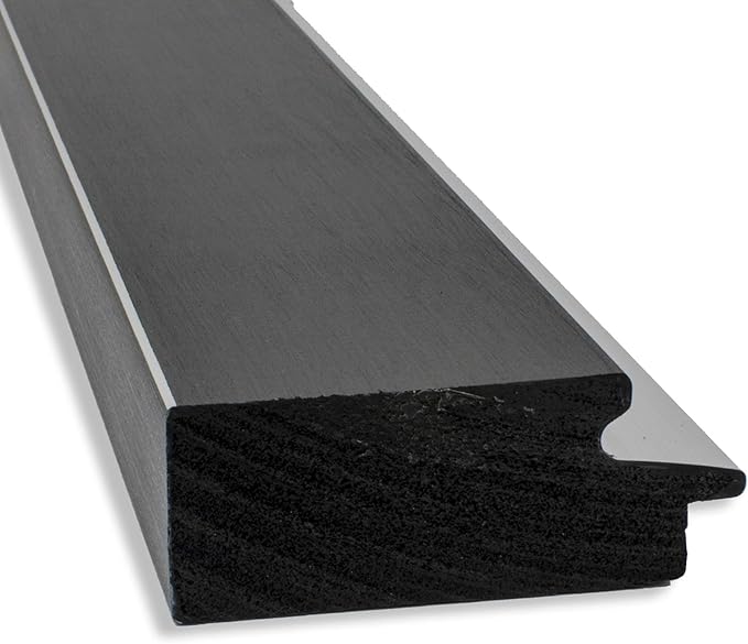 Amanti Art Black Bathroom Mirror for Over Sink, 30x24 Eva Black Silver Rectangle Vanity Mirror, Medium Modern Contemporary Frame, Hangs Horizonally and Vertically, Bathroom Wall Decor, Beveled Edge