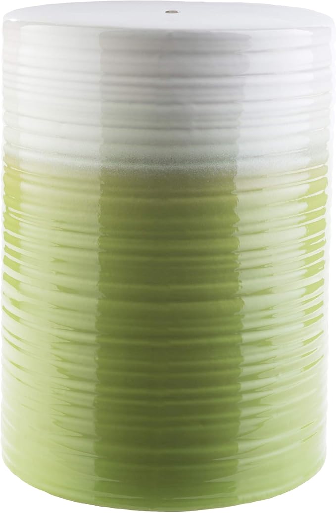 Artistic Weavers Reese Modern Ombre Indoor/Outdoor Garden Stool 18" H x 13" W x 13" D, Lime