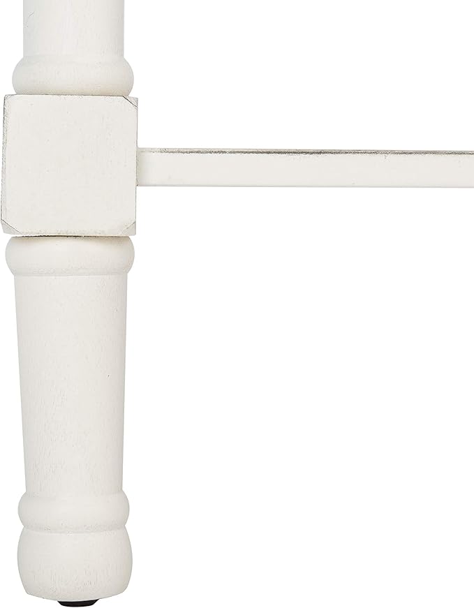 Safavieh Home Collection Tate Distressed White 2-Drawer Bottom Shelf Console Table