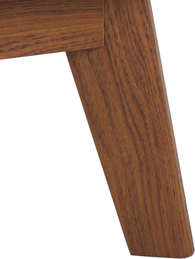 SAFAVIEH ESMA TV Stand for up to 60" Flatscreen – Walnut Brown, Low Sideboard with 2 Sliding Doors, 1 Open Shelf, 1 Drawer, Entertainment Media Console (MED9638A)
