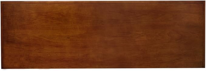 Leick Home 87360 TV Stand with Enclosed Storage For 65" TV's, Westwood Brown Cherry