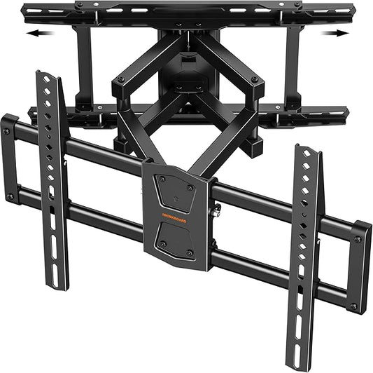 IWORKBORAD 42-86 '' Full Motion TV Wall Mount 24 Inch Studs, Heavy Duty TV Mount 24 inch Studs, Swivel Tilt Extension Level, up to 110 lbs & 600x400mm VESA
