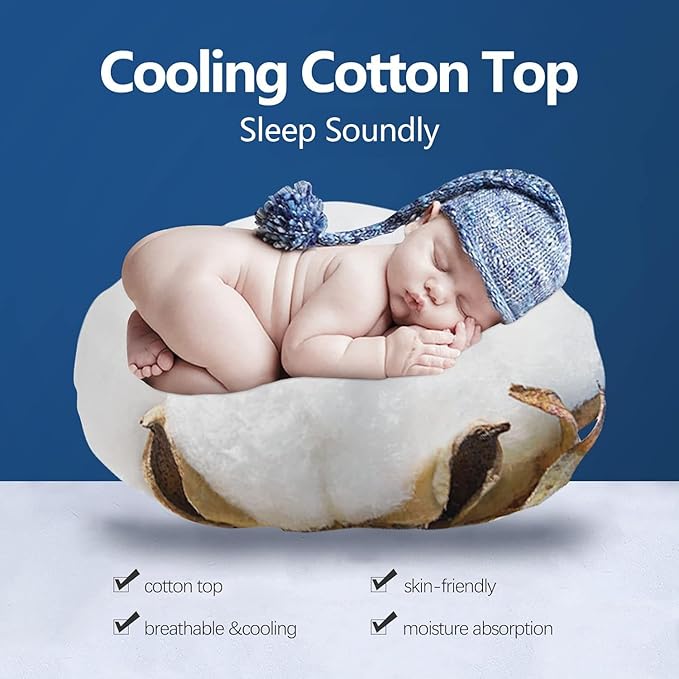 COONP Twin XL Mattress Topper, Extra Thick Pillowtop, Cooling Plush Mattress Pad Cover Cotton Top Bed Topper Protector with 8-21 Inch Deep Pocket