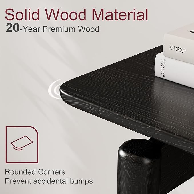 Wood Console Table Walnut Entryway Table, Thin Console Table, Sofa Tables for Living Room (39.4'')