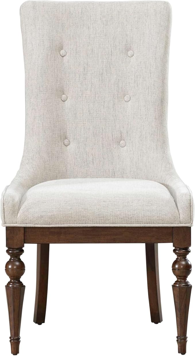 Liberty Furniture Arden Road Opt 5 Piece Dining Trestle Table Set - 4 Upholstered Chairs - Satin Cherry