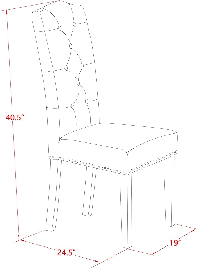 East West Furniture V697EL121-7 7 Piece Dining Set Consist of a Rectangle Dining Room Table with V-Legs and 6 Blue Linen Fabric Upholstered Chairs, 40x72 Inch, Multi-Color
