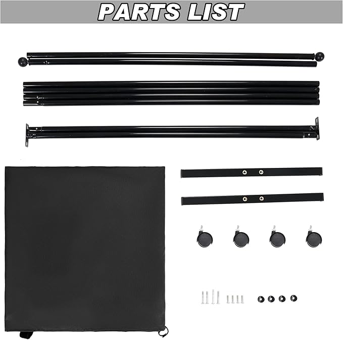 6FT Single Panel Room Divider with Wheels,Rolling Fabric Room Dividers for Partition Privacy Screens,Freestanding Wall Divider for Home Office,Restaurant,Hospital,(Black)
