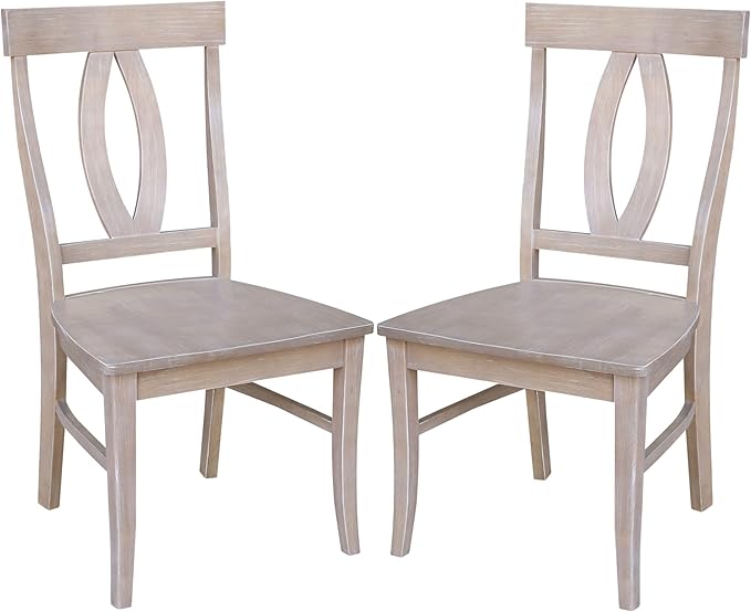 International Concepts Cosmo Chair, Washed Gray Taupe