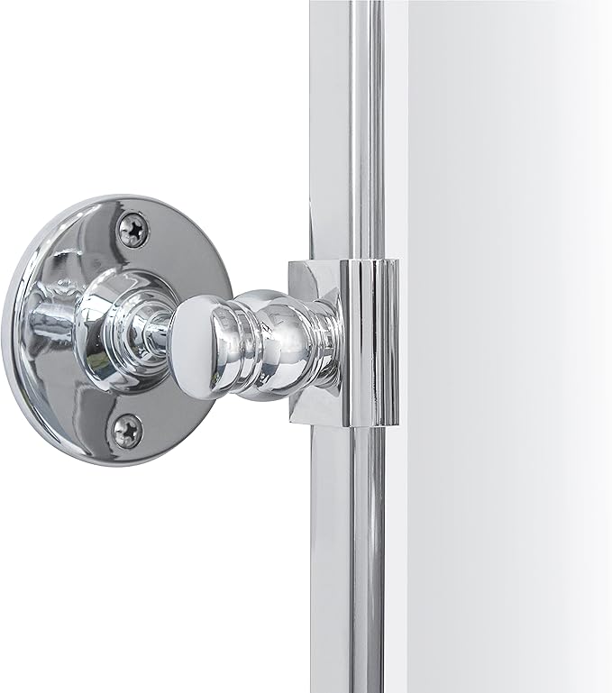 TEHOME 30x40'' Chrome Pivot Mirror Bathroom Tilt Vanity Mirror Large 40x30'' Polished Nickel Metal Framed Rectangle Tilting Beveled Vanity Mirrors for Wall, Vertical