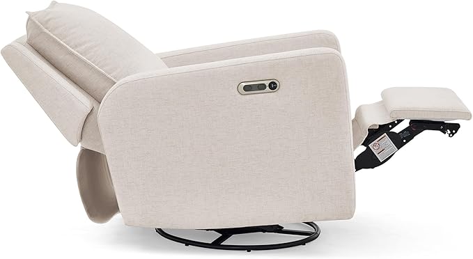 Delta Children babyGap Harlowe Power Recliner with USB-A and Type-C Ports Greenguard Gold Certified – Stain-Resistant Performance Fabric is Oeko-TEX Standard 100 Certified, Sand