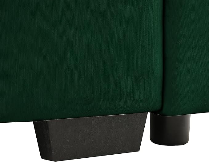 ERYE 48.4" Accent Sofa Chair with Ottoman and Pillow Armrests, Velvet Upholstery Storage Armchair with Removable Cushions and Storage Seat