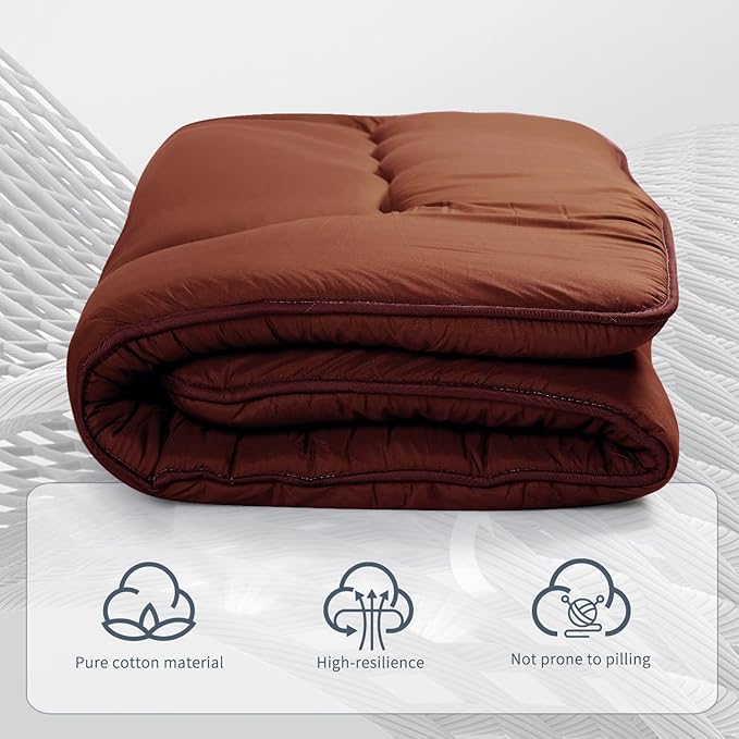 Japanese Floor Mattress,Roll Up Memory Foam Tatami Mat Easy to Store and Portable,Futon Mattress Suitable for Camping and Guest Room (Carbon, Twin (80" x 36"))