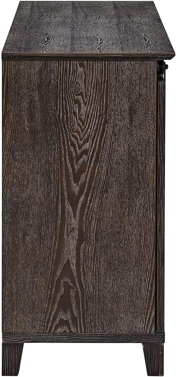SEI Furniture Holmes Barn Door TV Stand, Brown