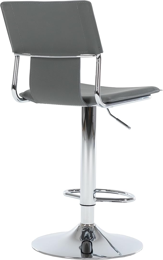 Sidanli Grey Bar Height Chairs, Swivel Barstools with High Backrest, Bar Stools Set of 2 for Kitchen Counter, Coffee Bar, Breakfast Countertop
