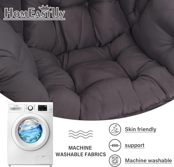 Large Lazy Chair with Ottoman, Accent Reading Chair with a Throw Pillow, Cozy Lounge Chair with Armrest, Leisure Sofa Chair for Living Room, Bedroom, Dorm, Shadow Grey