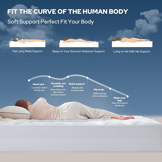 BEDLORE Full Mattress Topper, Viscose Made from Bamboo Soft Pillow Top Mattress Pad, Thick Mattress Cover for Back Pain Relief with 6-15 inches Deep Pocket