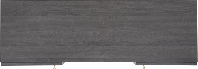 SAFAVIEH Home Collection Ophelia Distressed Black 2-Door 2-Shelf Entertainment Media Stand (Fits up to a 50" Flatscreen TV)