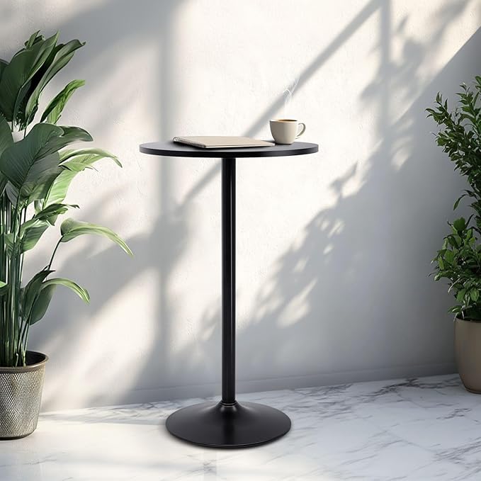 FDW Pub Table 40 Inch Height Cocktail Table Round Bistro Bar Table for Home and Kitchen Dining