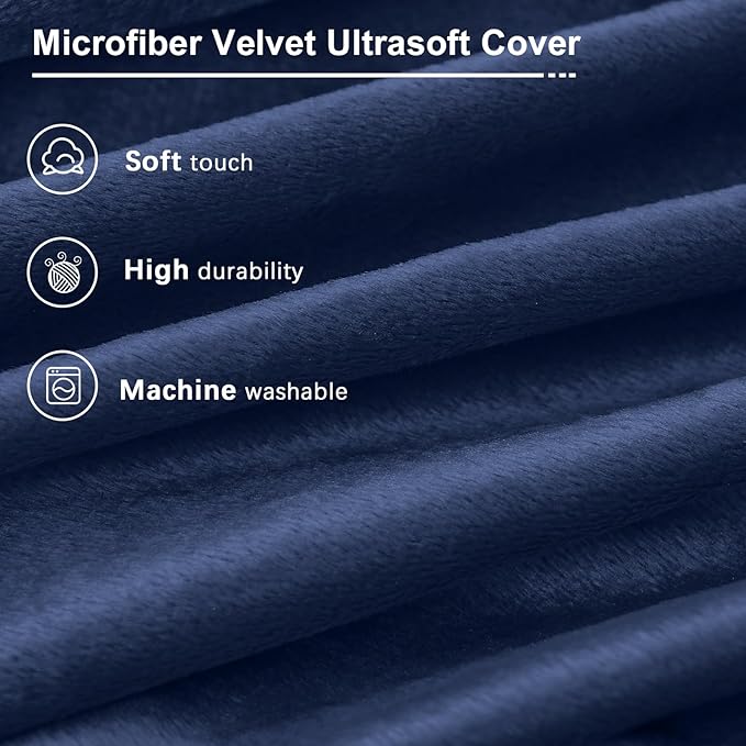 Bean Bag Chairs for Teens - Bean Bag Chair Convertible Bean Bag Bed - Small Beanbag Chair with Micro Fiber Cover/Furniture Foam Filler - Floor Couch Sofa in Bedroom Dorm Room - Youth Navy Blue