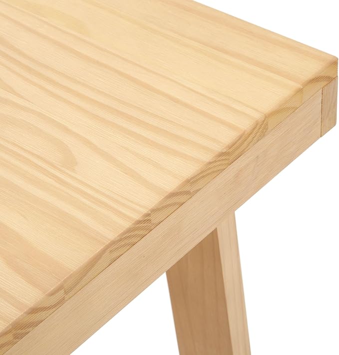 Plank+Beam Classic Rectangular Coffee Table, 40 Inch Farmhouse Coffee Table, Mini Center Tables for Small Spaces, Small Living Space Tea Table, Blonde Wirebrush