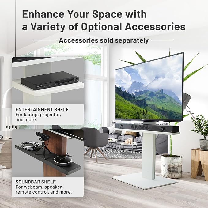 WALL V5 High Type | Minimalist Rolling TV Stand for 32–80 Inch | Walnut | Portable, Space Saving, Height Adjustable, No Drill | for Living Room and Bedroom | Japanese Design & Engineering