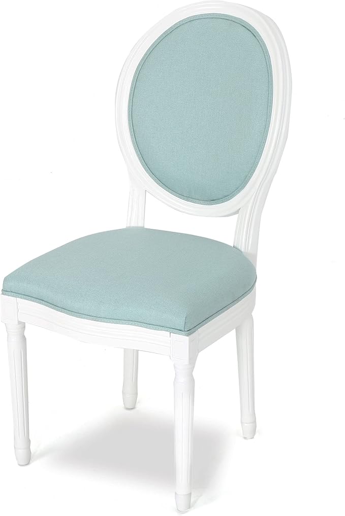 Christopher Knight Home Phinnaeus Fabric Dining Chairs, 2-Pcs Set, Light Blue