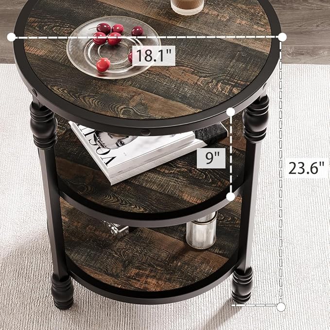 GarveeHome Round End Table Accessories