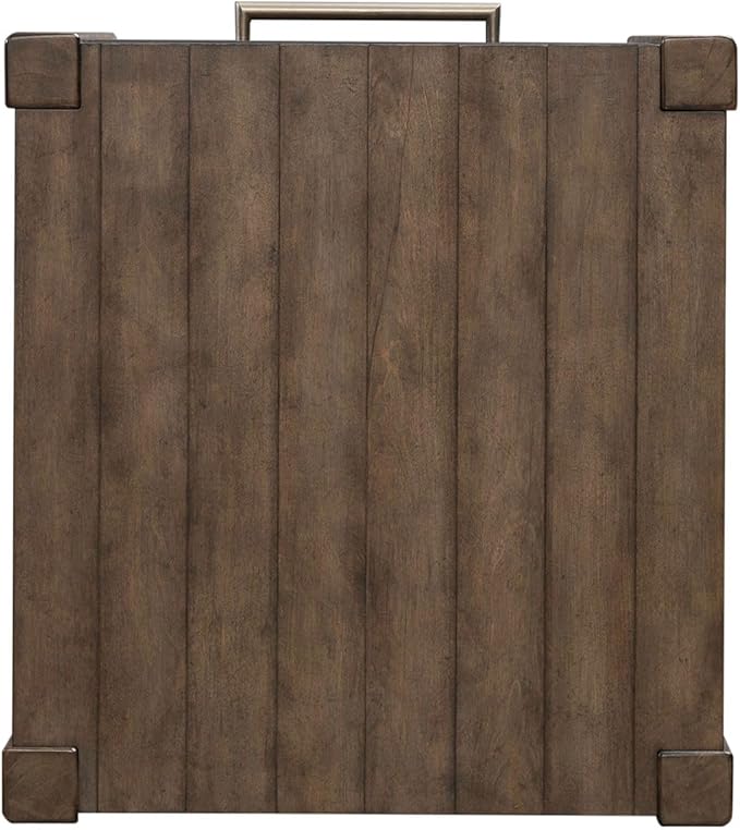 Liberty Furniture Broadmore Living Room Drawer End Table - Cobblestone Brown