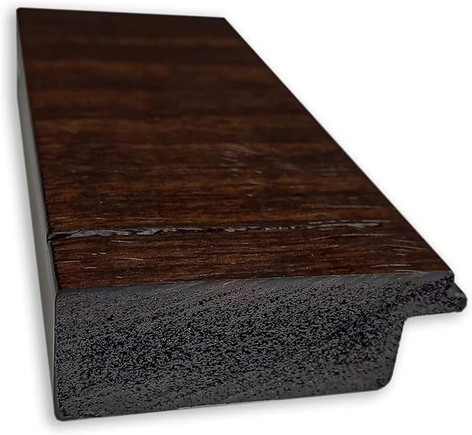 Amanti Art Brown Bathroom Mirror for Over Sink, 27x21 Wildwood Brown Narrow Rectangle Vanity Mirror, Medium Rustic Farmhouse Frame, Hangs Horizonally and Vertically, Bathroom Wall Decor, Beveled Edge