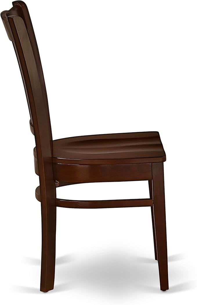 East West Furniture NDGR3-MAH-W 3 Piece Modern Dining Table Set Contains a Rectangle Wooden Table with Dropleaf and 2 Kitchen Dining Chairs, 30x48 Inch, Mahogany