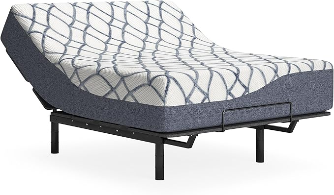 Signature Design by Ashley 14 Inch Chime Elite 2.0 Ultra Plush Green Tea Memory Foam Mattress for Cool Sleep and Pressure Relief, California King, Fiberglass Free, Mattress In A Box