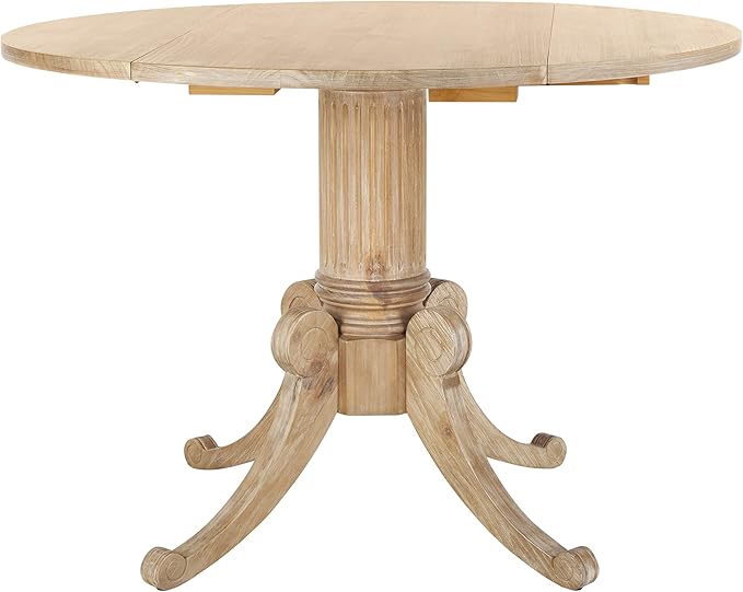 Safavieh Home Forest Traditional Rustic Natural Drop Leaf Dining Table