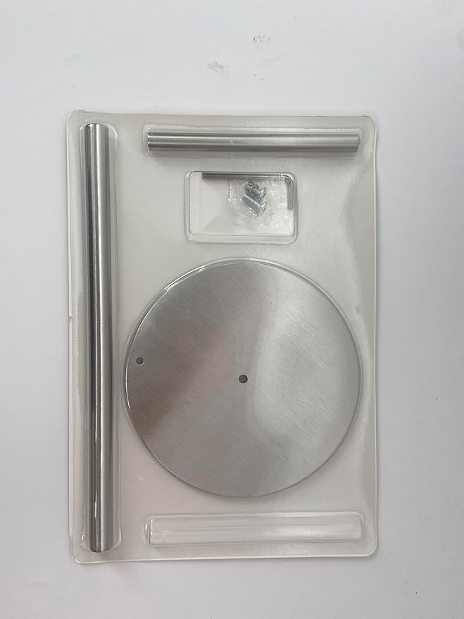 Paper Towel Holder Silver, Premium Stainless Steel Kitchen Roll Dispenser, Countertop Roll Organizer with Weighted Base