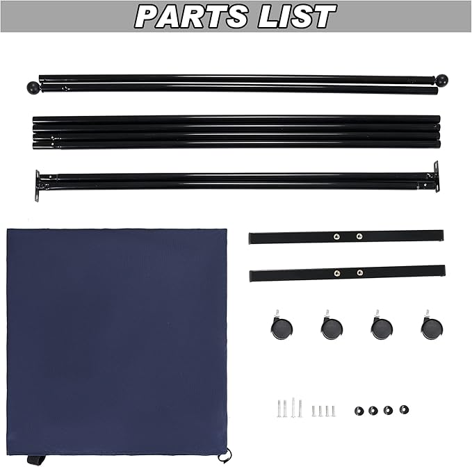 6FT Single Panel Room Divider with Wheels,Rolling Fabric Room Dividers for Partition Privacy Screens,Freestanding Wall Divider for Home Office,Restaurant,Hospital(Blue)