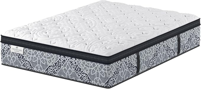 Kingsdown Firm Euro Pillow Top Hybrid California King Mattress Cooling Gel Memory Foam Layer Multi-Layered Motion Isolation Cool Sleep Quilted Top Luxury Mattresses, 15-inch, Passions Engleson