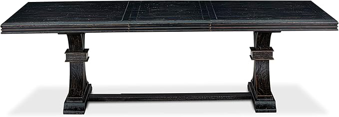 NET-SBB-TP - a Mid-Century Kitchen Table with Removable Rectangular Tabletop – Sand Blasting Black