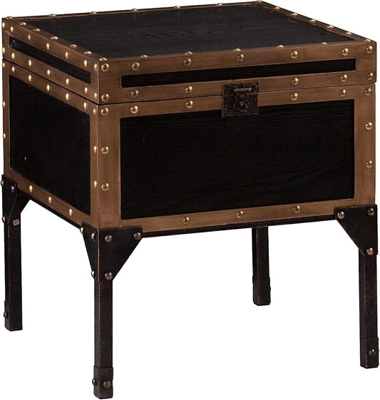 SEI Furniture End Table Trunk, Multicolor