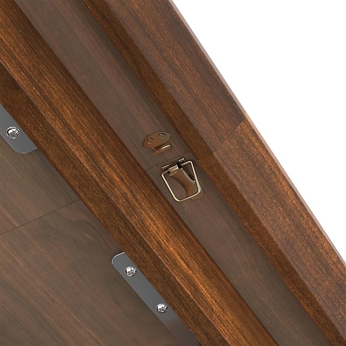 SIMPLIHOME Colby Extendable Dining Table, Solid Wood Walnut Veneer in Walnut, 60-76 x 36 inches, Contemporary-Style Rectangular Expandable Kitchen Table with Butterfly Leaf for 6+ People