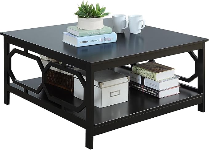 Convenience Concepts Omega Square 36" Coffee Table, Black