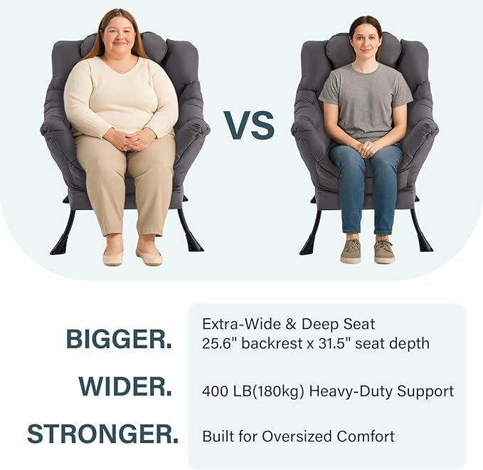 Lazy Chair with Ottoman, Modern Lounge Chair with Lumbar Pillow, Accent Cozy Reading Armchair and Folding Footstool for Bedroom, Dorm, Living Room,Peacock Blue