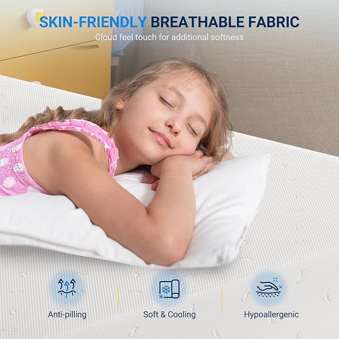 Avenco Queen Size Mattress, 6 Inch Memory Foam Queen Mattress in a Box for Comfort Sleep & Pressure Relief, CertiPUR-US Certified Medium Firm Queen Mattresses, A-M01810