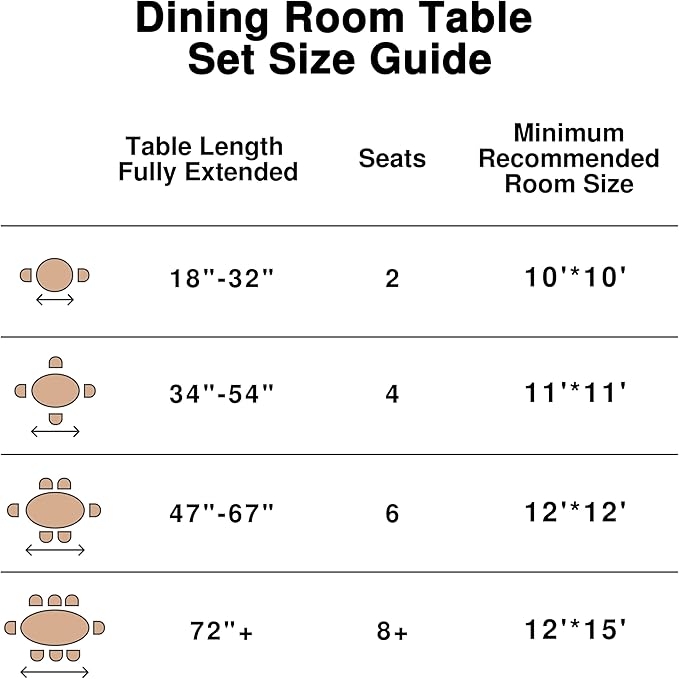Casaphoria Wood Kitchen Table Set with 6 Chairs, 67" Rectangle Dining Kitchen Table & Chairs Set for 4-6, Modern Farmhouse Dining Table for Living Room, Easy Assembly, Black