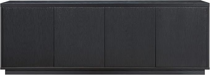 Henn&Hart Hanson, 70'' Rectangular TV Stand, Black Grain