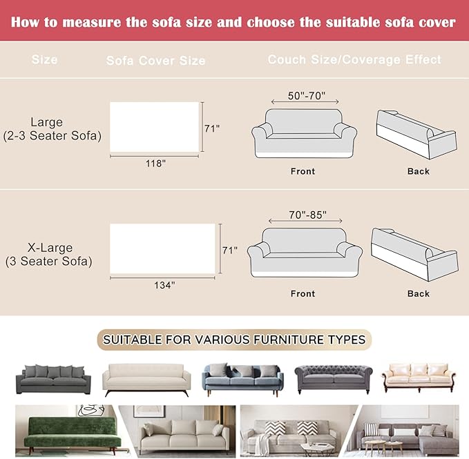 VM VOUGEMARKET Soft Warm Faux Fur Sofa Cover Thick Shaggy Fuzzy Sectional Couch Cover Plush Fluffy Blanket Cover for Couch Sofa Bed(White,71" x 134")