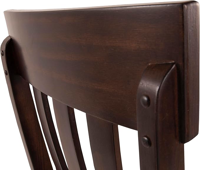 Signature Design by Ashley D596-01 Dining Side Chair, 0, Dark Brown