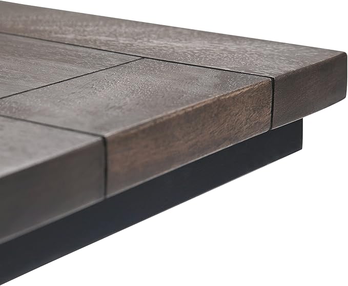 SIMPLIHOME Skyler 18-inch Wide Solid Mango/Metal Industrial C-Shaped End Table in Walnut Brown/Black for Living Room, Office, or Bedroom, Assembled